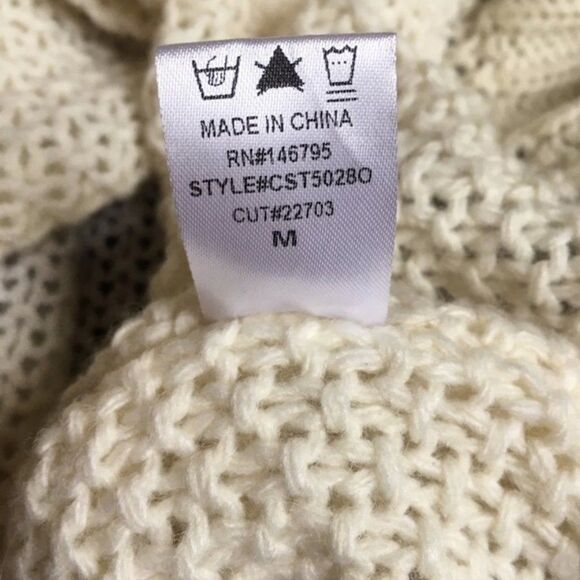 The brand medium grey and cream knit sweater - Picture 7 of 8